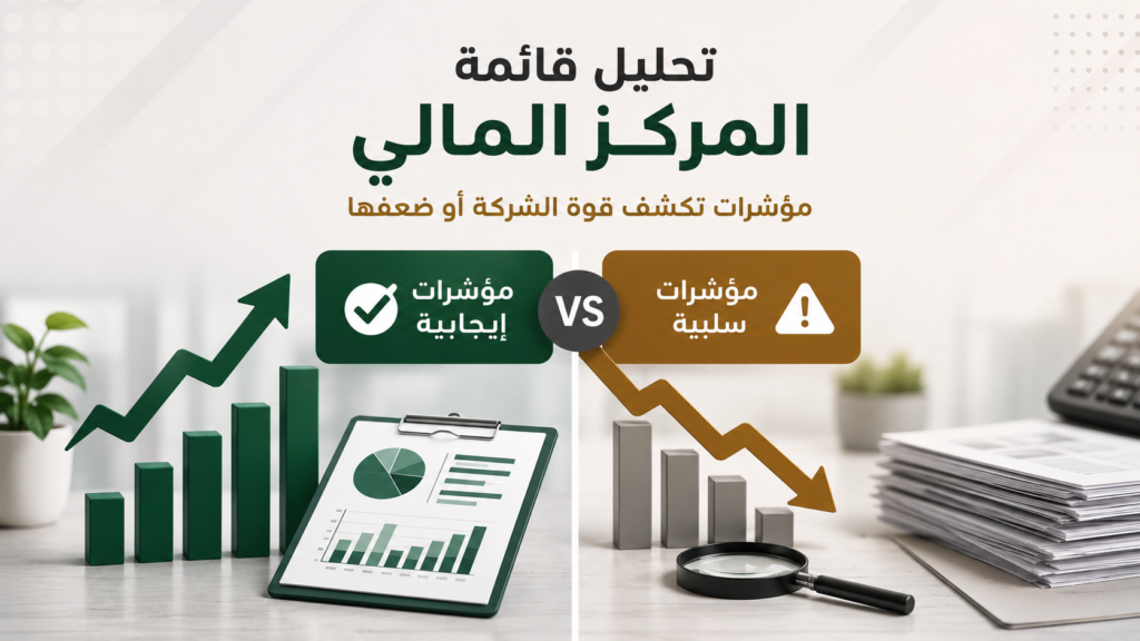دليل شامل للمستثمرين والمحللين الماليين لفهم أبرز المؤشرات الإيجابية والسلبية في قائمة المركز المالي